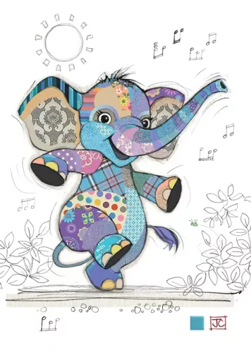 Elly Elephant, Greeting Card