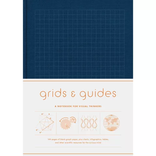 Grids & Guides Notebook, Navy