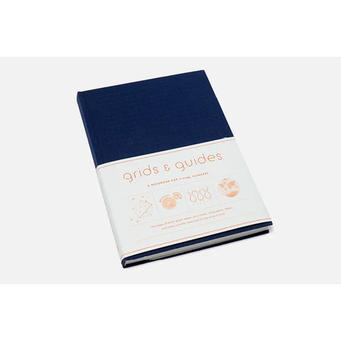Grids & Guides Notebook, Navy