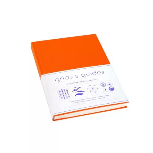Grids & Guides Notebook, Orange
