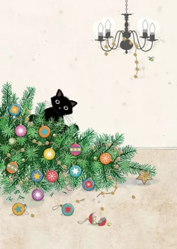 Fallen Tree, Christmas Greeting Card