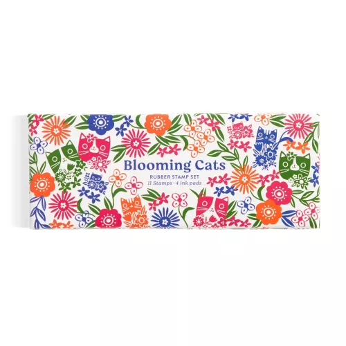 Blooming Cats Rubber Stamp Set (Craft Kit)