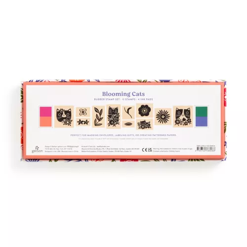 Blooming Cats Rubber Stamp Set (Craft Kit)