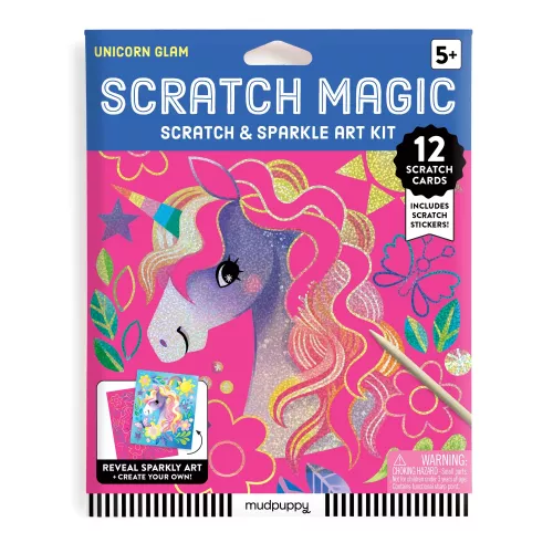 Unicorn Glam Scratch & Sparkle Art Activity Kit