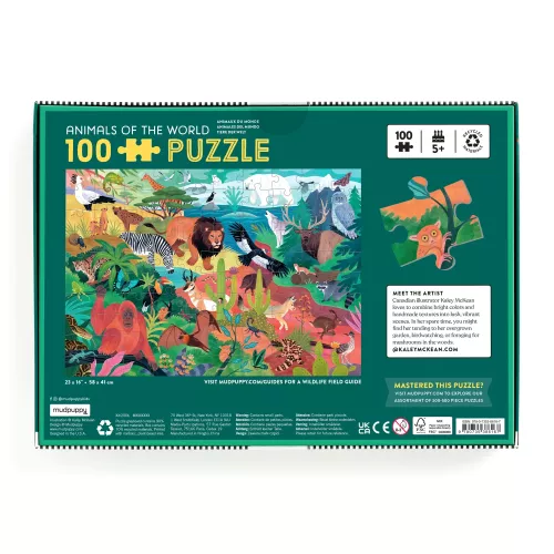 Animals of the World 100 Piece Puzzle (Jigsaw Products)