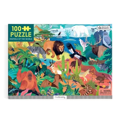 Animals of the World 100 Piece Puzzle (Jigsaw Products)