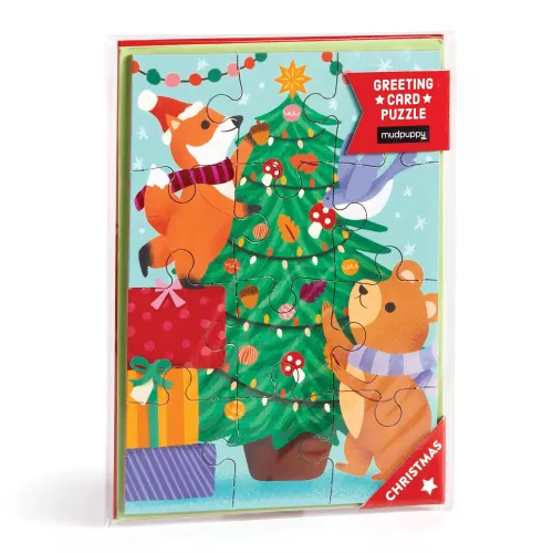 Christmas Critters Greeting Card Puzzle (Jigsaw Products)