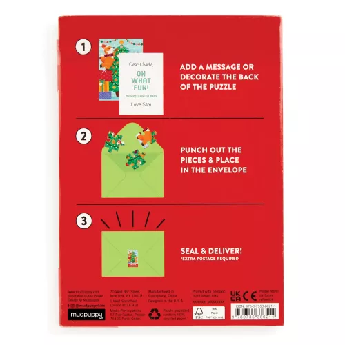 Christmas Critters Greeting Card Puzzle (Jigsaw Products)