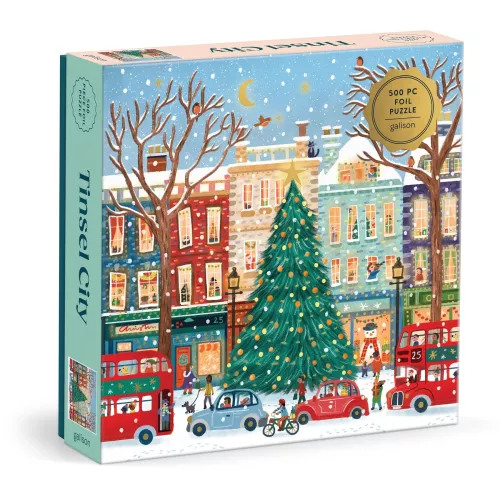 Tinsel City 500 Piece Foil Puzzle (Jigsaw Products)