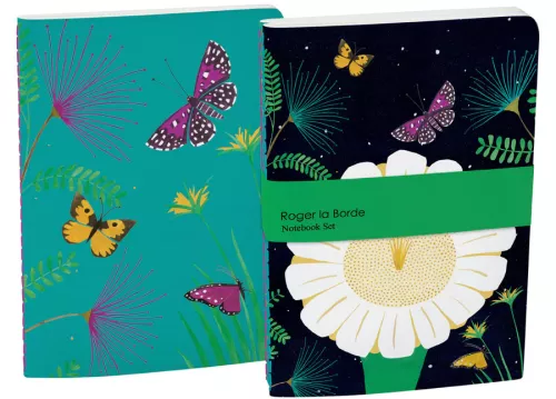 Night Flower A5 Softback Notebook Set of 2