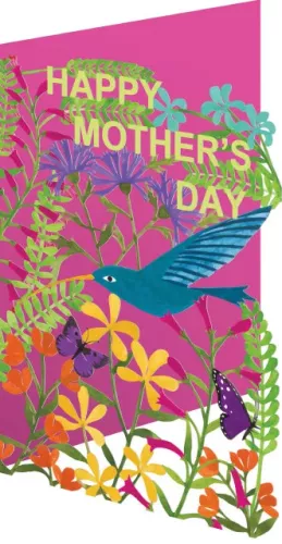 Hummingbird Lasercut Card