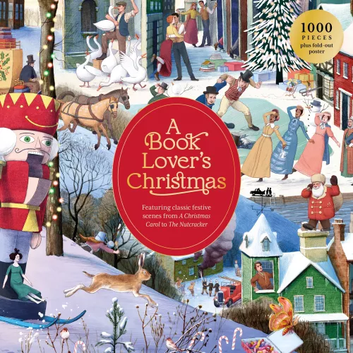 A Book Lover's Christmas, 1000 Piece Puzzle