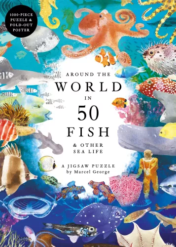 Around the World in 50 Fish, 1000 Piece Puzzle