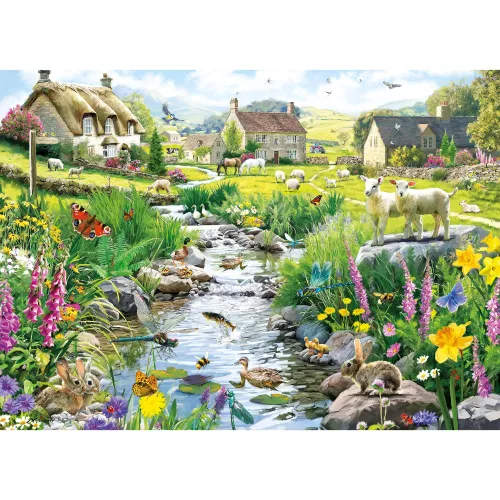 Babbling Brook, 1000pcs Jigsaw
