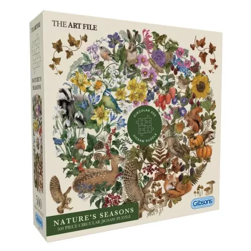 Nature's Seasons - 500 Piece Puzzle Circular