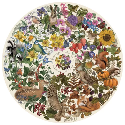 Nature's Seasons - 500 Piece Puzzle Circular