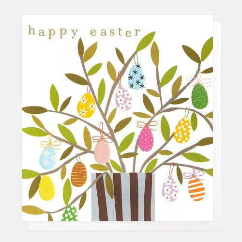 Happy Easter Egg Tree, Greeting Card