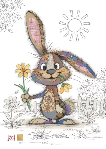 Truffle Rabbit, Greeting Card