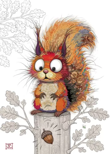 Sarah Squirrel, Greeting card