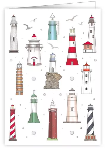 Lighthouses, Greeting Card