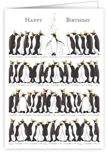 Happy Birthday, Penguins,  Greeting card