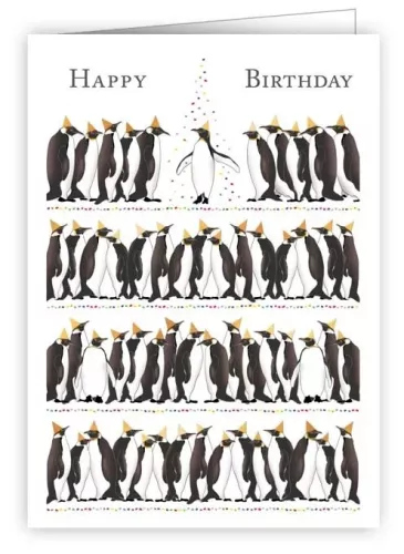 Happy Birthday Penguins, Mini card
