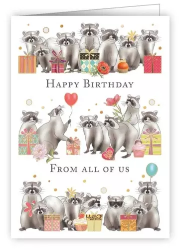 Happy Birthday from all of us, Mini card