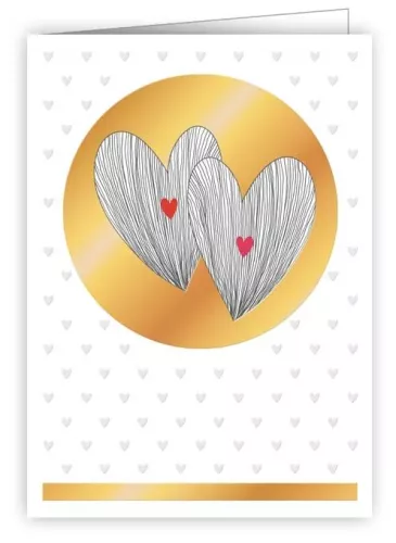 Two hearts, Mini card