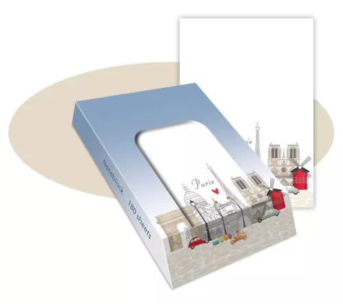 Paris, Slant Note Block, Quire Stationary