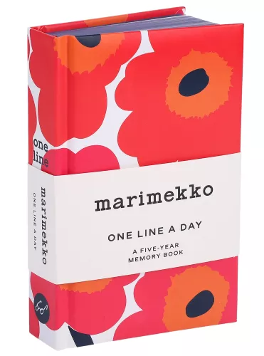 Marimekko One Line a Day (Red Unikko) - A Five-Year Memory Book