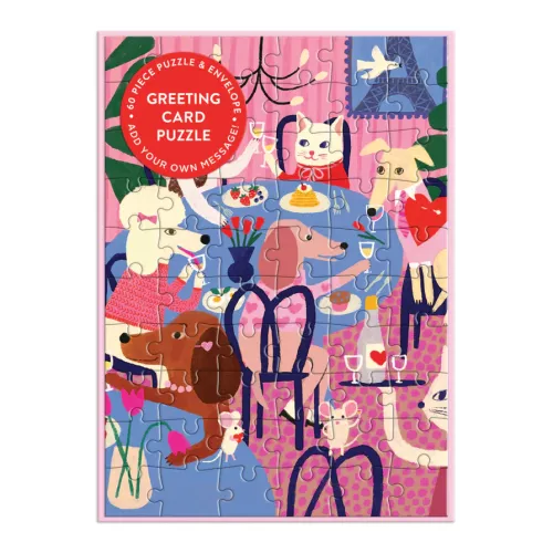 Paws for Love Greeting Card Puzzle (Jigsaw Products)
