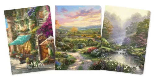 Thomas Kinkade Set of 3 Standard Notebooks