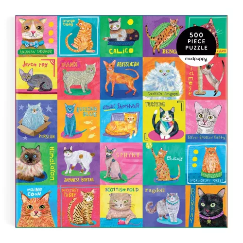 Purr-fect Portraits 500 Piece Family Puzzle