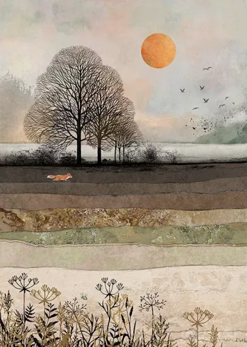 Fox Field, Greeting Card