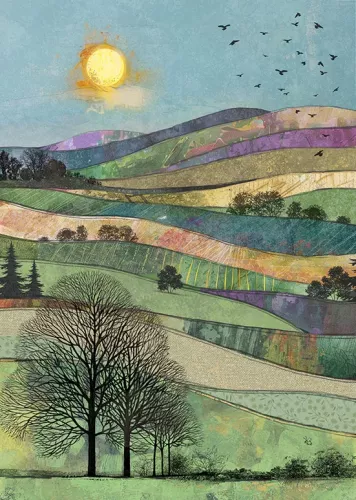 Fields, Greeting Card