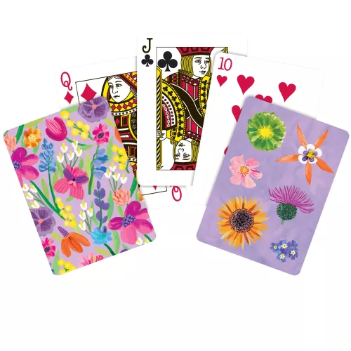 Floral Supernova Playing Card Set