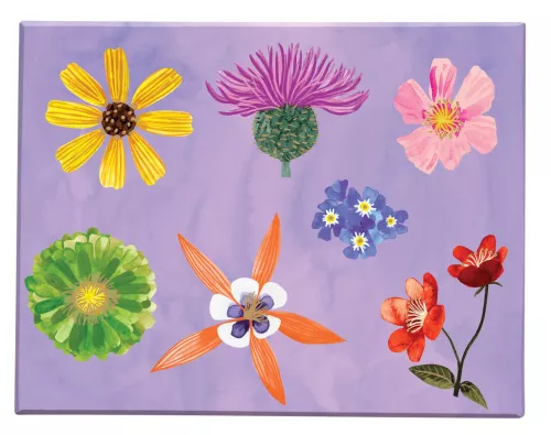 Floral Supernova Chic Notecard Box