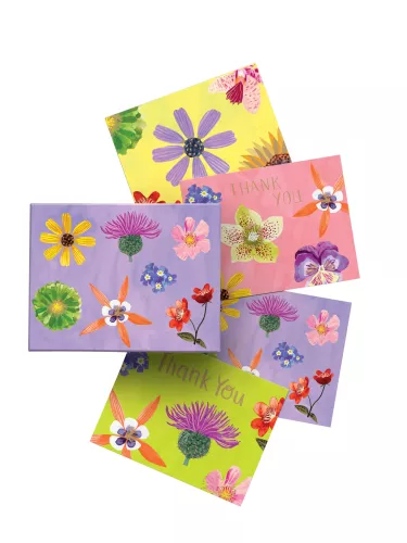 Floral Supernova Chic Notecard Box