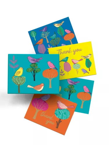 Modern Birds Chic Notecard Box