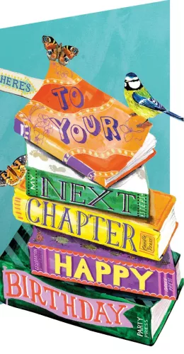 Bookstack Lasercut Card single
