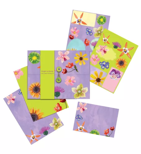 Floral Supernova Writing Paper Set
