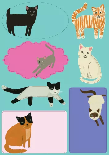 Cat Etticate Writing Paper Set