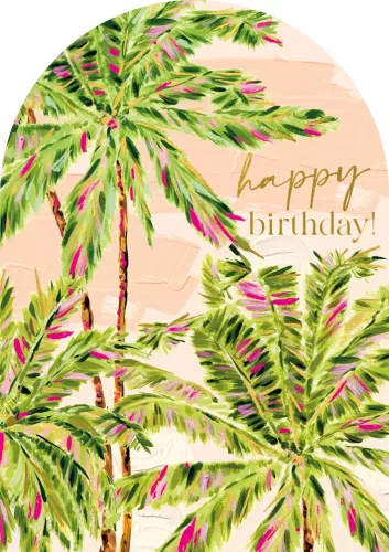 Sundaze Palms Birthday Card