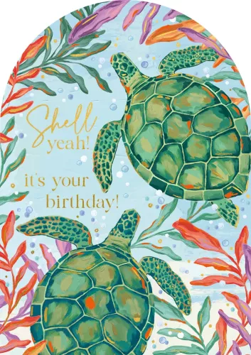 Sundaze Turtles Birthday Card