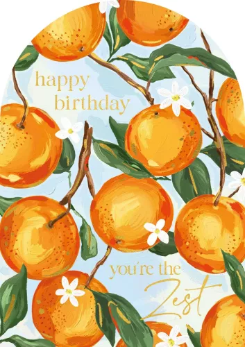 Sundaze Orange Blossom Birthday Card