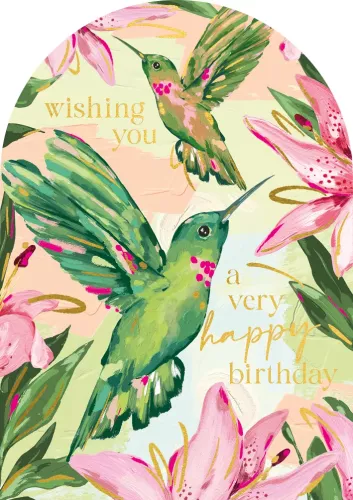 Sundaze Hummingbird Birthday Card