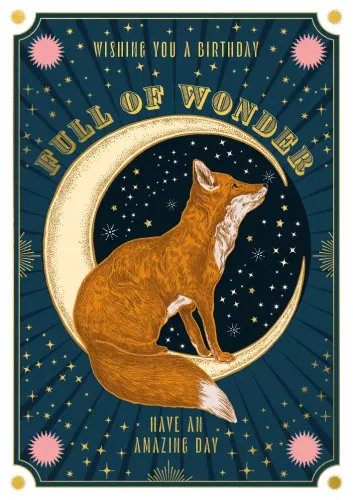 Soulmates Full Of Wonder Fox Card
