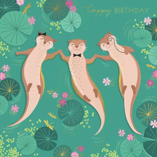 Sara Miller Otters & Lily Pads Cards
