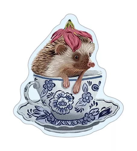 Tale & Ivy Hedgehog Wooden Pin Badge