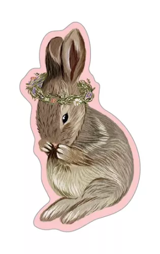 Tale & Ivy Rabbit Wooden Pin Badge